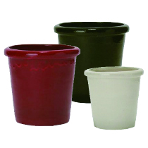 カラー陶器鉢
